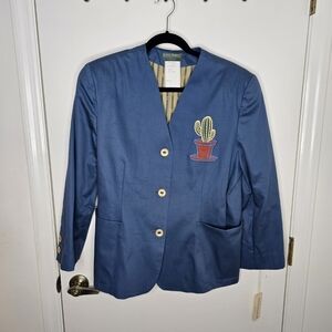 Harve Benard Blue Blazer with Cactus Patch 14P